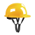 HKNAV型安全帽 工作帽男工地施工安全头盔国标防撞帽加厚圆盔透气头帽 白色PE