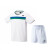 2024新款JP版 yy全英公开赛男女短袖羽毛球服白色75周年 男/白色套装（上衣+白色裤） L
