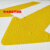 厂区工厂箭头指示地贴防水地贴箭头贴安全标识车间地面指示标识箭 黄色-直行 11.5x30cm