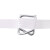 安英卡尔 纤维带用回型打包扣  聚酯柔性打包带卡扣 金属钢丝夹 32mm50只 A1217