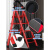 梯子人字梯折叠室内加厚楼梯轻便多功能登高爬梯伸缩扶梯凳子 升级加厚碳钢-4步红 稳固防滑