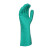 代尔塔201802高性能丁腈防化手套舒适工业耐油耐磨耐酸碱绿色 8.5