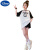 迪士尼女童短袖T恤中长款夏季儿童洋气裙卡通韩版棉质中大童T恤裙 白色 140cm