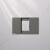 西门子118型开关插座墙壁暗装16a9孔十五20孔面板多控10a五孔灰色 空支架(一位)