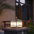 动真格（DongZhenGe）新中式柱头灯铜太阳能室外大门围墙柱子户外防水别墅AA 213方格款W400*H420