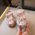 卡特兔童鞋女宝宝公主鞋夏季1--3岁小童包头凉鞋软底婴儿学步鞋女童镂空 米色 30