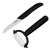 美瓷（MYCERA）陶瓷刀水果刀套装两件套 瓜果刀 削皮器（黑色）TA01B