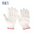 宏益飞 650g 线手套 纱线手套 棉线手套 结实耐用 劳动防护 白色红边 12双/包