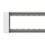 贵派（goldp）四位空白白色118型(大)面板框架 贵雅A7S-118白色系列墙壁暗装插座