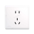 西门子开关插座五孔带USB蕴瑞系列白色一开双控二三插面板插座10A 错位五孔