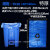 适用于蓝色垃圾袋可污物袋加厚手提式平口环保包装袋分类家用 100个平口120*140 蓝色 加厚