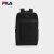 斐乐（FILA）男士背包2024春新款时尚双肩包商务休闲书包电脑包 正黑色BK XS