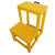 玻璃钢绝缘凳电工凳高低凳三层高压电力梯凳子可移动式单双层平台 黄色ABS款 高80*60*50待议