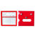 E型物料卡强磁材料货架卡出库入库物资标牌仓储货架标识仓库卡片 E型100*105三磁红色