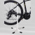 XLHBIKE折叠山地公路自行车伸缩单车挂架树桩维修架展示架三角立式停车架 白色合金停车架