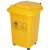 金诗洛 医疗垃圾桶 50L万向轮款 医院卫生院诊所医疗废物桶 塑料垃圾桶带盖 KT-342