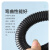 百舸 PVC波纹管阻燃塑料波纹软管 黑色加厚电线电缆绝缘穿线管 黑外径16内径12mm/50米 默认发闭口