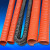 鸣固 ZJ6037耐高温风管 高温硫化管 红色高温矽胶风管 耐温-70℃-+300℃（4米1条）25mm