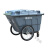 ONEVAN环卫保洁垃圾车 手推垃圾车 物业清洁车 大容量塑料环卫垃圾车 绿色400L