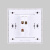人民电器 PEOPLE 86型暗装开关插座面板 R86H5（金色）系列 一联双控开关(金)R86H5-K2/J