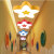 创意卡通五角星吊灯游儿童乐园幼儿园大厅教室星星造型走廊灯具 默认发吸顶款式