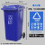 垃圾桶商用厨房大号大容量脚踏240升分类120户外环卫厨余餐饮 120升特厚款蓝色可回收垃圾