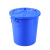 垃圾桶大号环卫大容量圆桶餐饮厨房白色圆形特大胶桶带盖商用 垃圾袋65*75 配套45升的圆桶 (