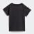 阿迪达斯 （adidas）outlets三叶草男女婴童装舒适运动上衣短袖T恤 黑色 98