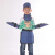 X射线防护服儿童铅衣服铅防护裙铅帽子铅围领铅方巾铅护手 藏青色 儿童套餐2 M