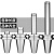 高精度数控刀柄 BT50ER32100 ER16ER40 100300长度 全系列 BT50-ER40-150（送拉丁）