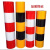 红白黄黑警示桩反光膜电线杆反光贴交通膜电力膜安全柱子反光贴纸 高度1米高3红2白1米