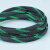 蛇皮网6mm三织加密型PET编织网尼龙网避震网护线网套线网管工业品 荧光绿