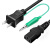 日标电源线 双头带插头电源连接线 3*0.75平方1.8米 PSE认证 日标黑色双头1.25平方 1、8米