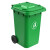 博硕 塑料翻盖户外垃圾桶 塑料环卫垃圾桶带盖轮 加厚240L