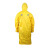 代尔塔 连体雨衣407007 带反光条风衣款 PVC涂层 黄色 XXL