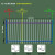 适用锌钢护栏围栏围墙花园栅栏别墅栏杆公园铁艺篱笆小区隔离栏 1.5米(2横杠)/自然米(普通版)