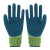 牛郎星 劳保手套乳胶发泡PVC胶片手套耐磨耐油工地作业NL-588 蓝绿纱（720付）