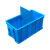 定制配件收纳工具箱箱分格零件盒长方形塑料加厚收纳盒隔板养龟箱带盖 收纳盒 专用固定2格箱+盖子+蓝色