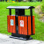 户外垃圾桶大号环卫果皮箱室外小区景区公园不锈钢分类垃圾箱定制 上海桶