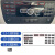 维诺亚奔驰改装 C200 E260L GLK300 ML CLS 中控CD机车载电话按键贴内饰 方形CD按键贴【E款】22个 黑色