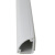 塑料线槽 三角明装PVC线槽阴角直角墙角扇形隐藏电神隐形阻燃塑料 H20白色 1米一根