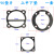 小型有油气泵直联机配件皮带式活塞空压机纸垫缸盖垫密封垫阀板垫 51密封垫(1套)