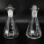 赫思迪格 锥形玻璃碘量瓶 实验室定碘玻璃烧瓶 三角带盖碘量瓶 250ml HHW-161