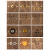 开关面板复古黑胡桃实木黄铜老式工业风个性创意美式家用墙壁插座 单开(单、双控通用)