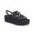 Crocs女休闲鞋凉鞋布鲁克林罗马厚底松糕鞋206751 黑色-001 38(240mm)