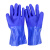 双安 防护手套耐酸碱 加厚PVC防滑耐磨 蓝色 XL 5双/包