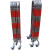 沸耐笙 FNS-21073 不锈钢拱门式伸缩围栏活动隔离围栏 红色1.1米高*4米长 1件