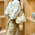 CKSY香港专柜包包女包轻奢品牌小香风菱格链条包女新款腋下包单肩手提 白色 专柜礼盒包装