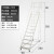 登高车超市仓库作业理取上货梯理货登高梯移动梯子平台货架梯带轮 3.5米