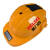 德国德力西国标安全帽内置风扇带太阳能的空调工地制冷帽子充 红色 太阳能双风扇(工作时长80小时)